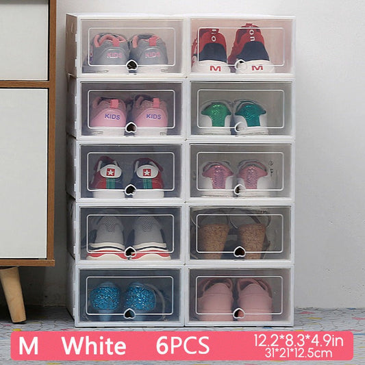 6Packs Transparent Shoe Box