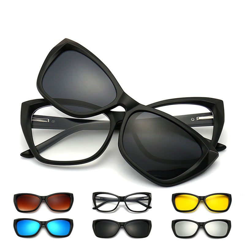 6 In 1 Polarized Glasses Unisex