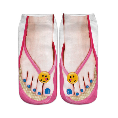 3D Flip Flops Fun Socks