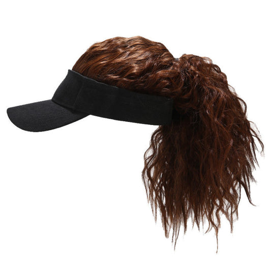 Women Artificial Hair Baseball Cap